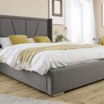 modern wood bed
